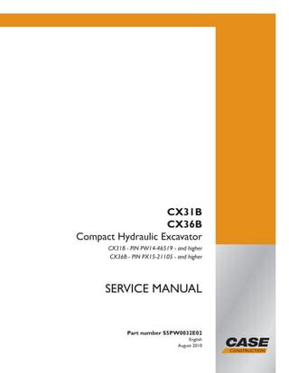 case cx31b|case cx31b repair manual.